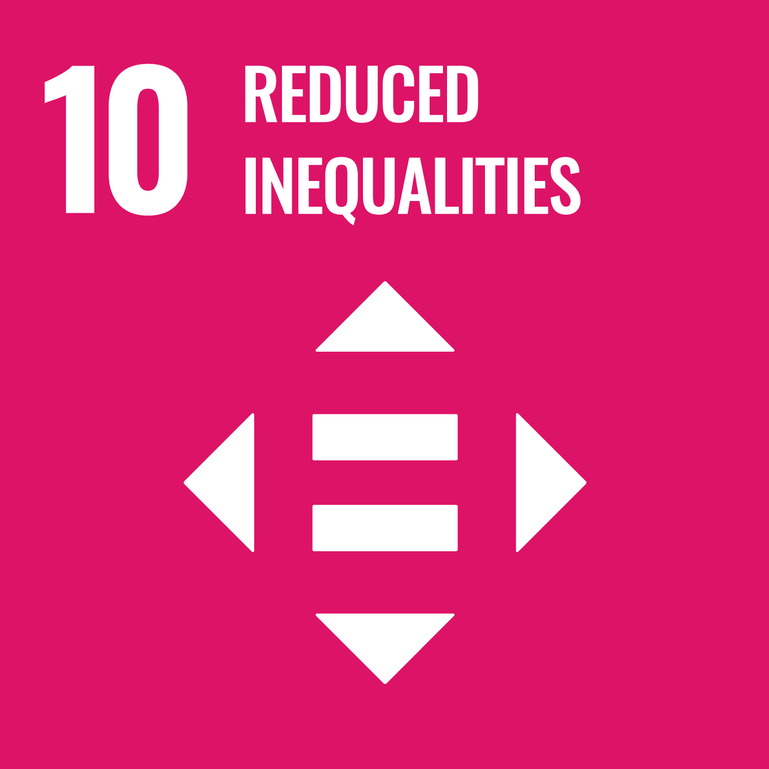 UN SDG 10 Reduced Inequalities icon