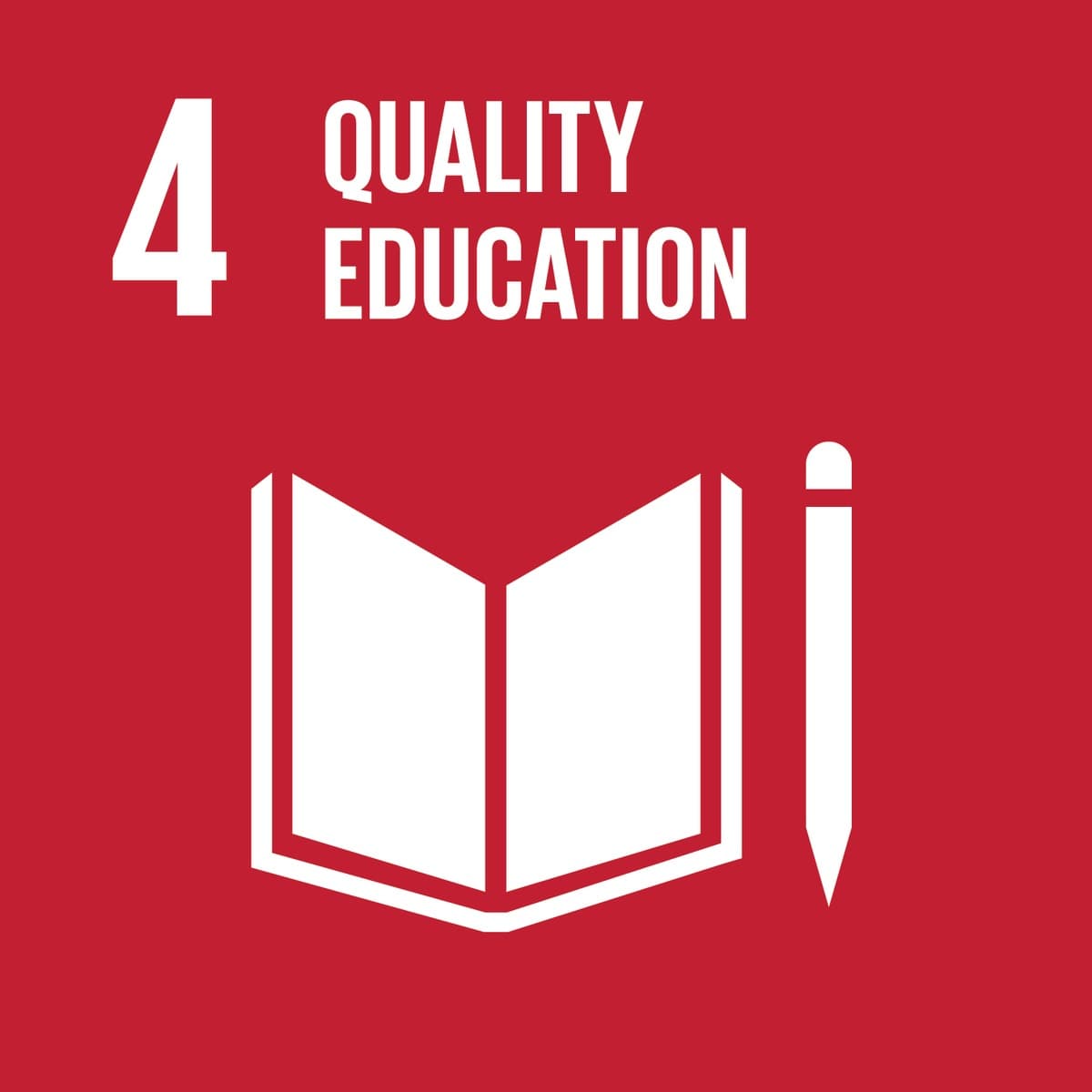 UN SDG 4 Quality Education icon
